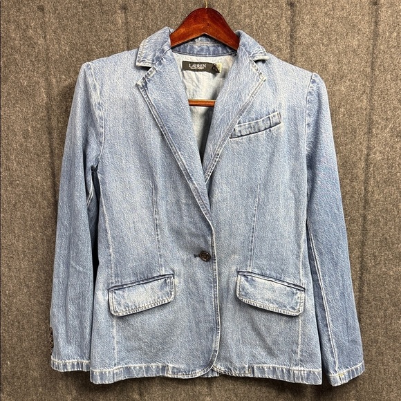 Ralph Lauren Jackets & Blazers - Ralph Lauren Classic Blue Denim Blazer